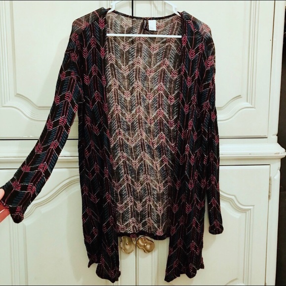 Neon & Black Cardigan Sweater - Picture 3 of 6